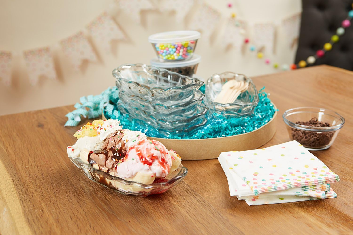 Anchor Hocking Banana Split Dish &ndash; Vintage Inspired Dessert Bowl with Durable Glass Design &ndash; Ideal for Ice Cream, Sundaes and Classic Banana Splits &ndash; Dishwasher Safe &ndash; 21 Cm Capacity image number 5