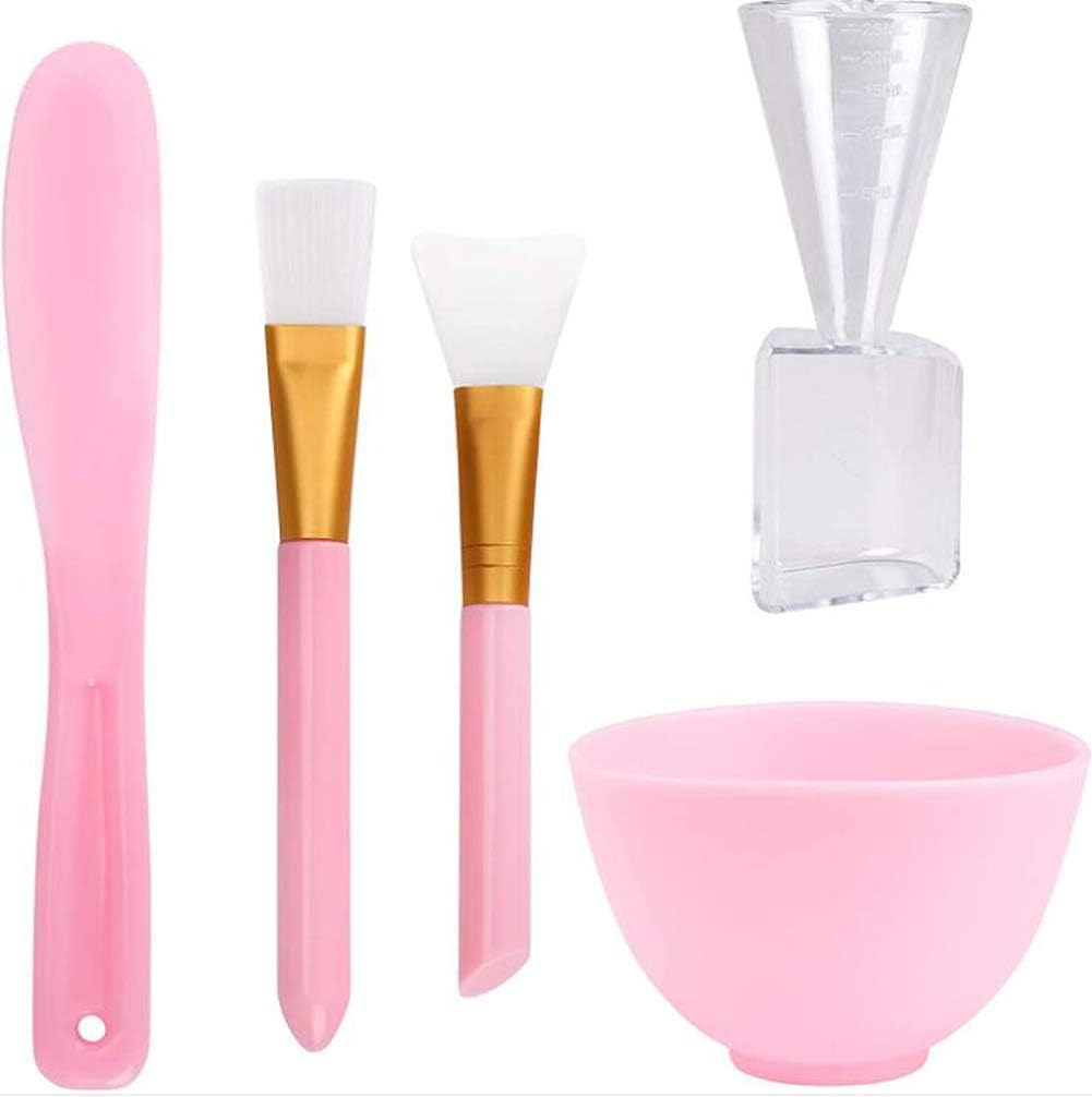 Face Mask Mixing Bowl Set - 5 in 1 DIY Facial Mask Tool Kit with Mixing Bowl Stick Spatula Silicone Brush and Premium Soft Face Brushes for Skincare and Beauty image number 3