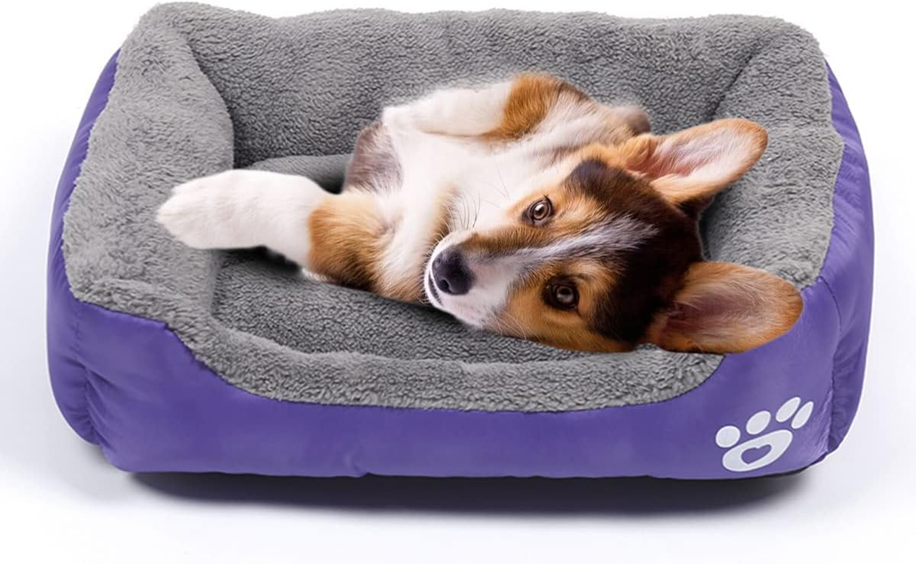 Powerking Dog Bed, Waterproof Pet Mat Pad and Sleeping Cushion for Kitty Cat and Small Puppy Dog, Soft and Washable (Purple) image number 6