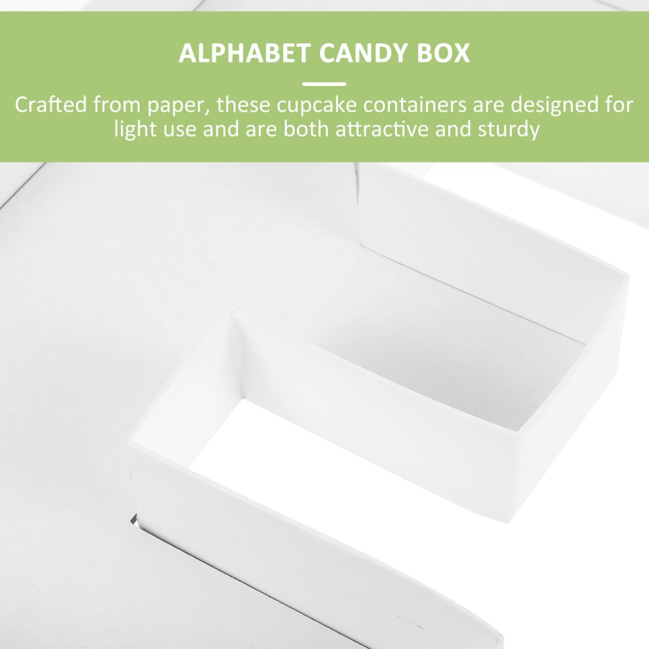 MAGICLULU 1 Set Box Alphabet Candy Box Candies Decoration One Charcuterie Board Letters Hollow Letters for Charcuterie to Fill Cardboard Letter Charcuterie Letters Sweet Holder White Paper image number 1