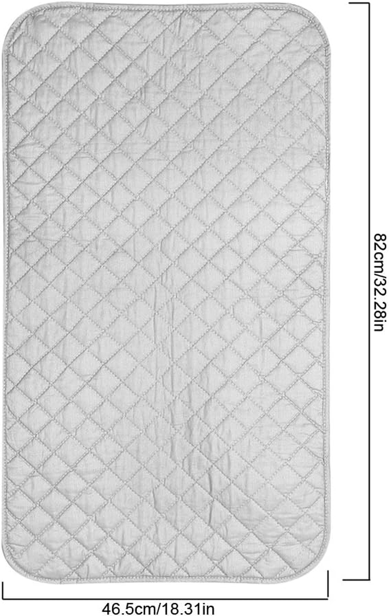 Portable Ironing Blanket Ironing Mat Heat Resistant Pad Cover for Washer Dryer Table Top Countertop Ironing Board for Small Space image number 6