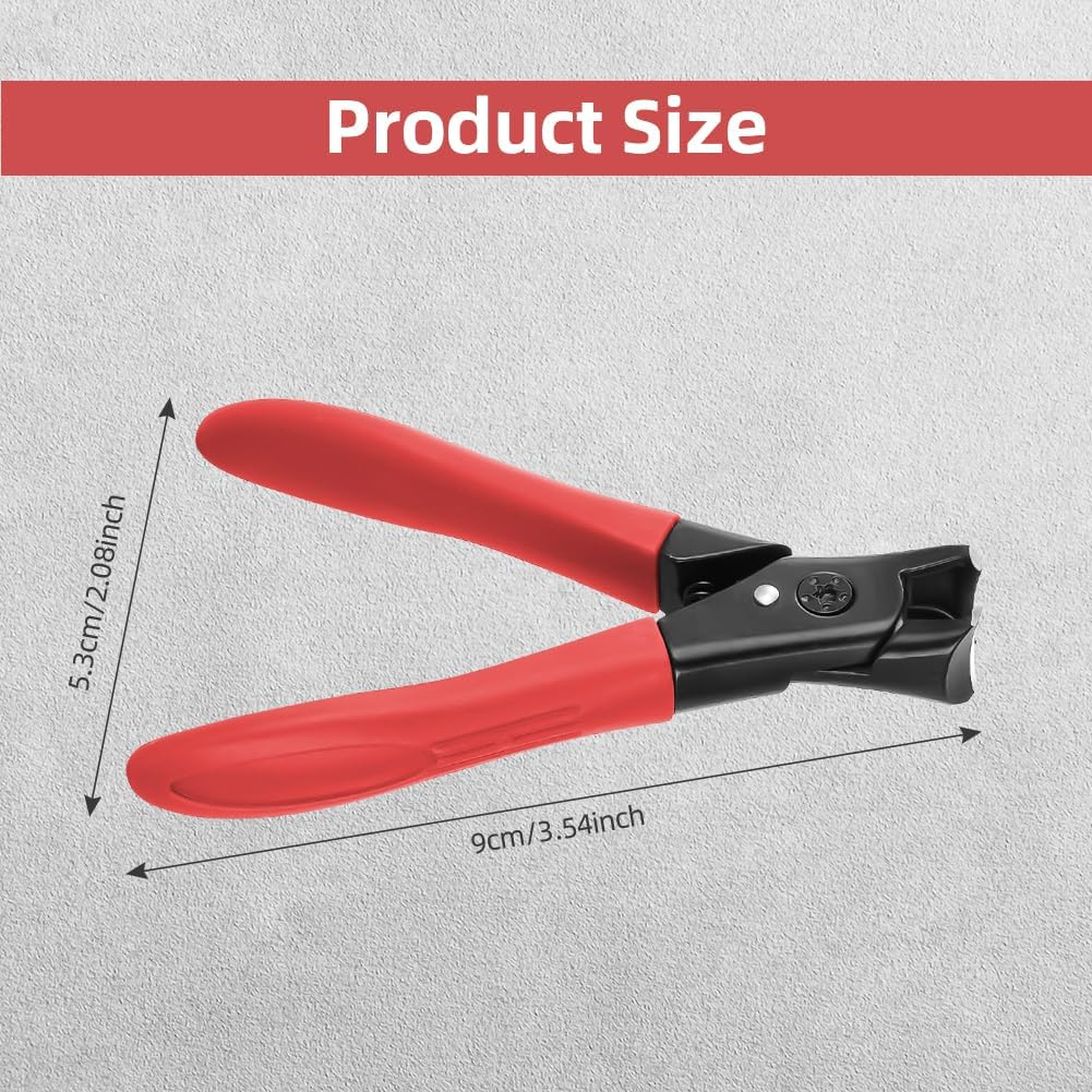 LOPHE Nail Clippers for Thick Nails Large Nail Clipper Sharp Nail Clipper Premium Steel Nail Scissors with Collection Tray for Women Men Senior for Toenails and Finger Nails, Rubber Red image number 2