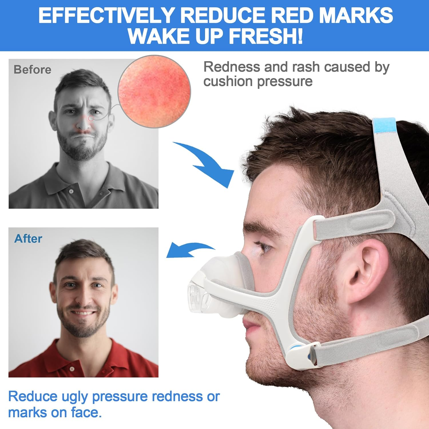 2 Packs Replacement Cushion (S) for Airtouch N20 & Airfit N20, Optimized Comfort & Secure Seal with Memory Foam (New Version), Superior Value & Durable Replacement Supplies by Airsmart(S) image number 2