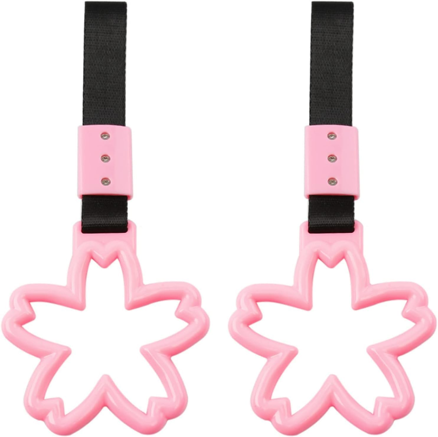 2 - Piece Set of Car Handle Rings, Used for Cherry Blossom - Shaped Handle Straps on Subways and Buses, Automobile Exterior Accessories image number 1