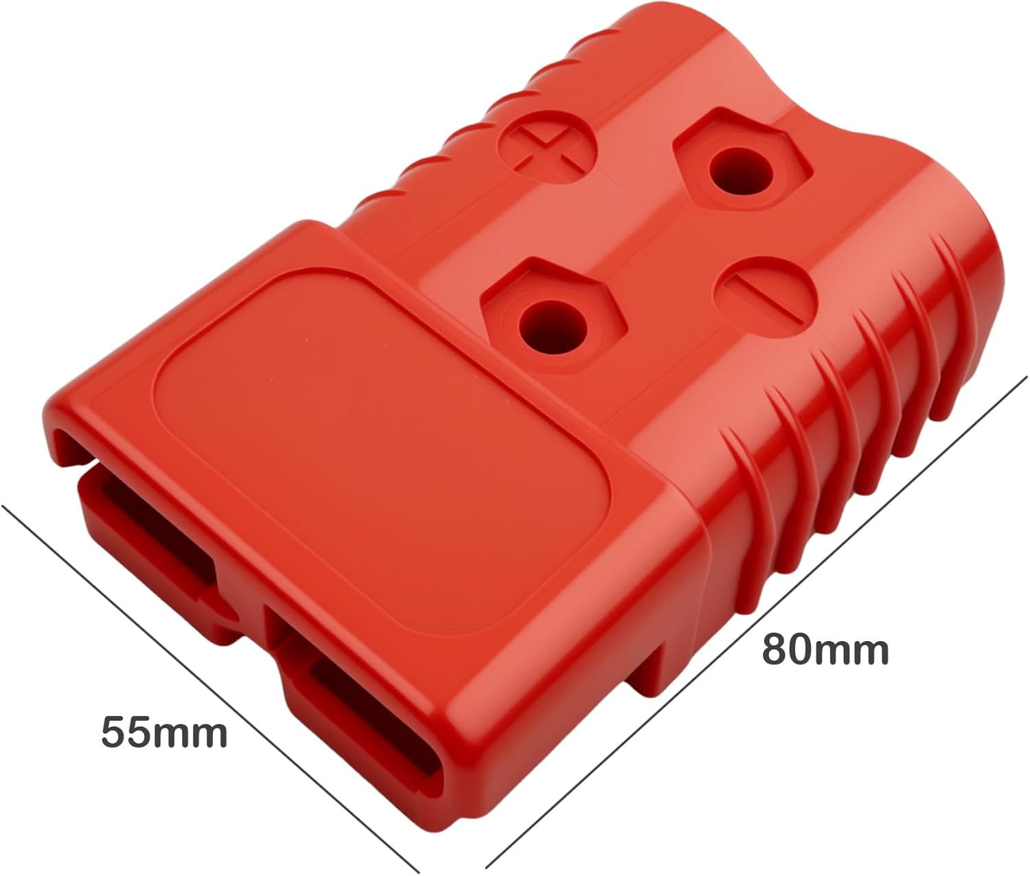 Anderson 175AMP 600V Type Plug Connectors,Efgtek 2 Pack 5.5Cm*8Cm Plug Cable Terminal Battery Power Battery Quick Connector with 5.8Cm*1.3Cm Solid Copper Terminals image number 1