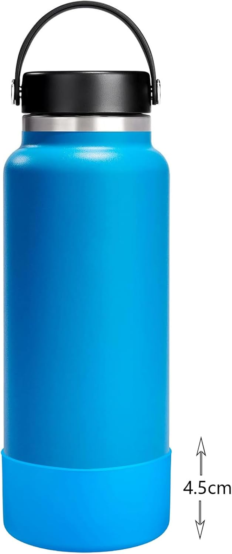 2 PCS Silicone Water Bottle Boot for Hydro Flask 32 Oz 40Oz, Anti-Slip Protective Sleeve Bottom Bumper Protector for 9 Cm in Diameter Stainless Steel Water Bottles image number 1