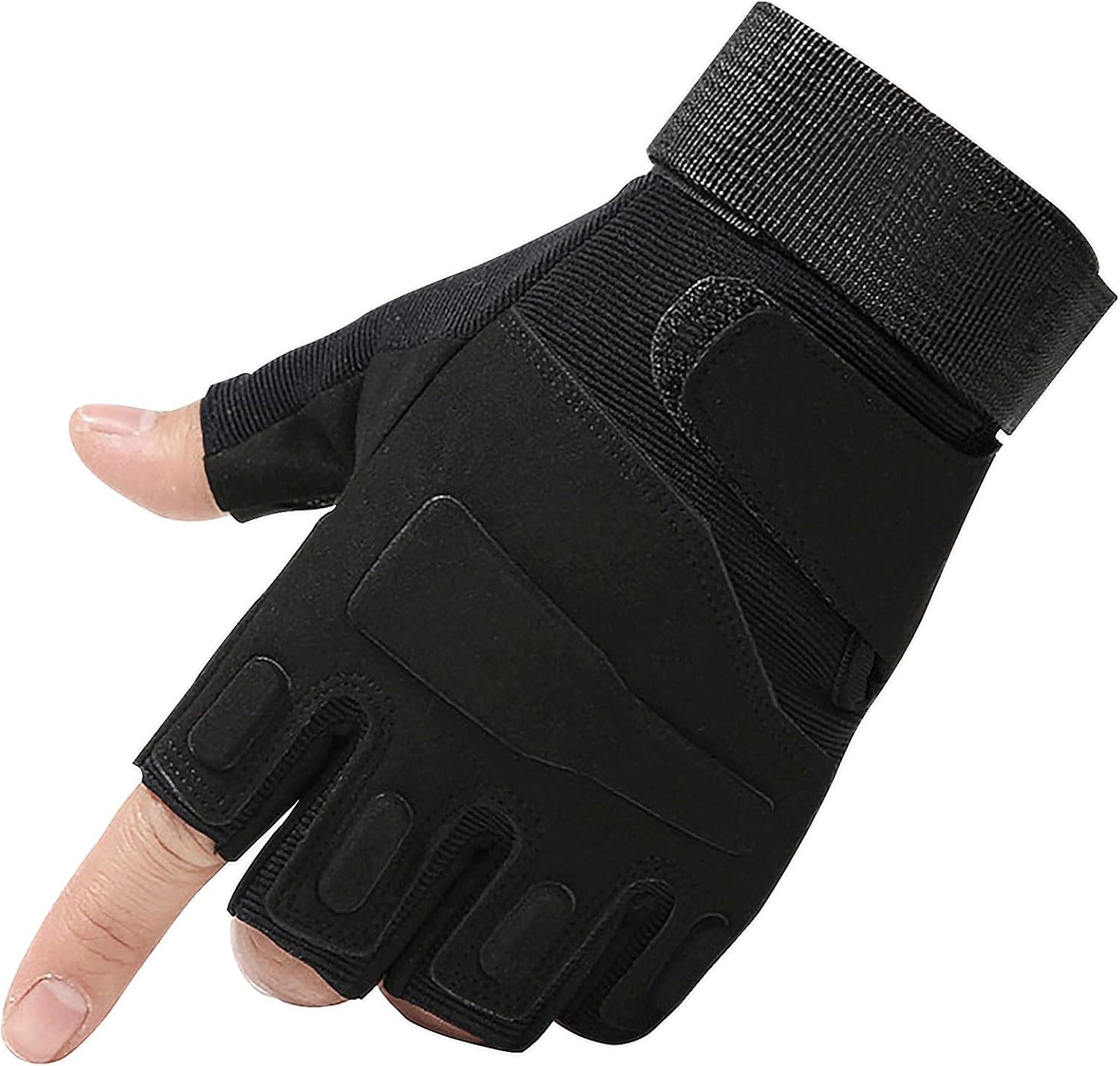Fingerless Tactical Gloves Half Finger Men'S Airsoft Gloves for Men and Women, Tactical Gloves Fingerless for Motorcycle, Bike, Hunting, Hiking, Outdoor Sports image number 2