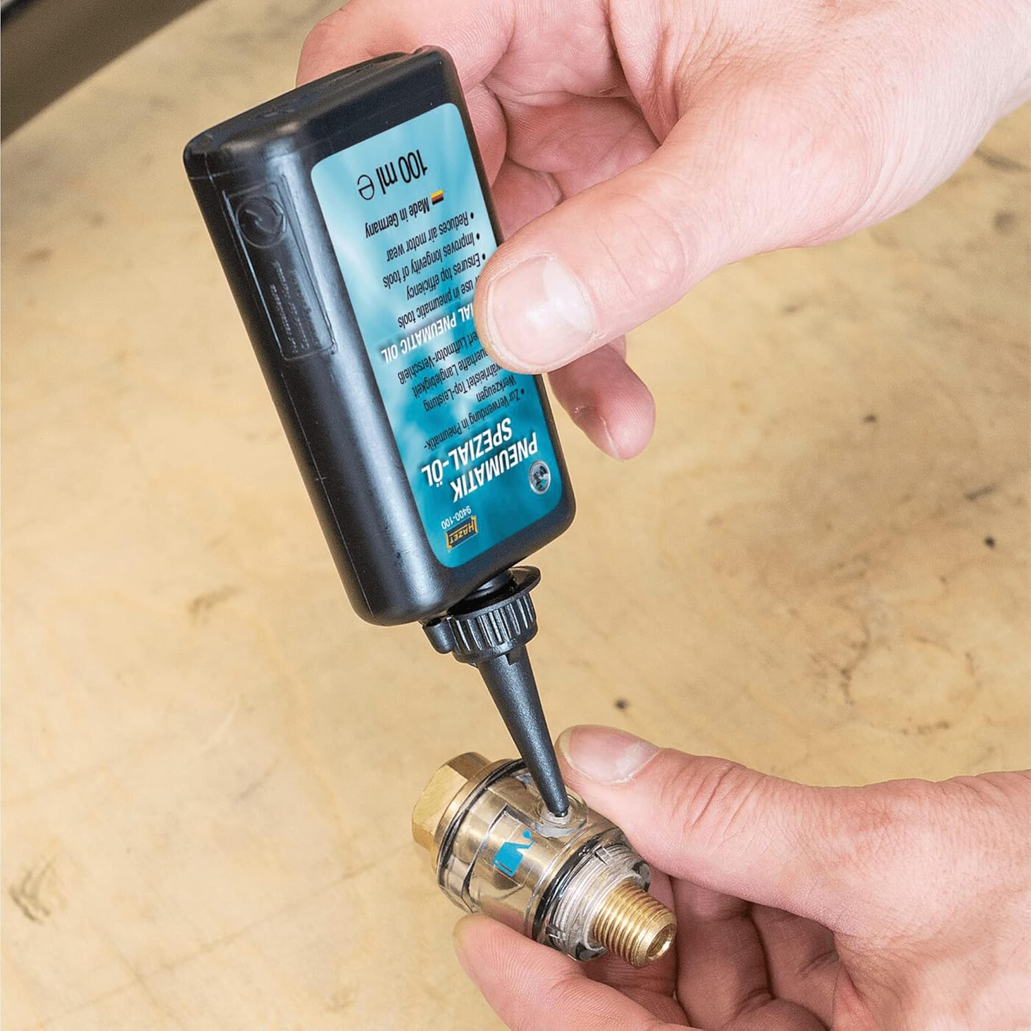 Hazet 9400-100 Silicon-Free Special Pneumatic Tool Oil 100 Ml image number 2