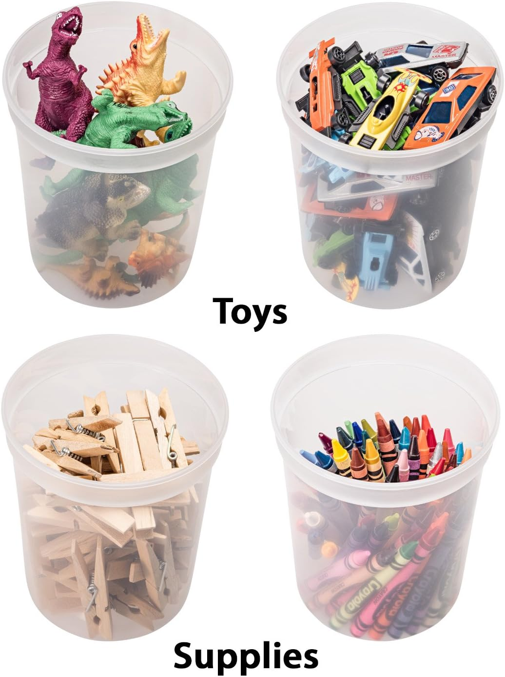 Durahome - Deli Food Storage Containers with Lids 32 Ounce, Quart Pack of 24 - Plastic Microwaveable Container image number 3