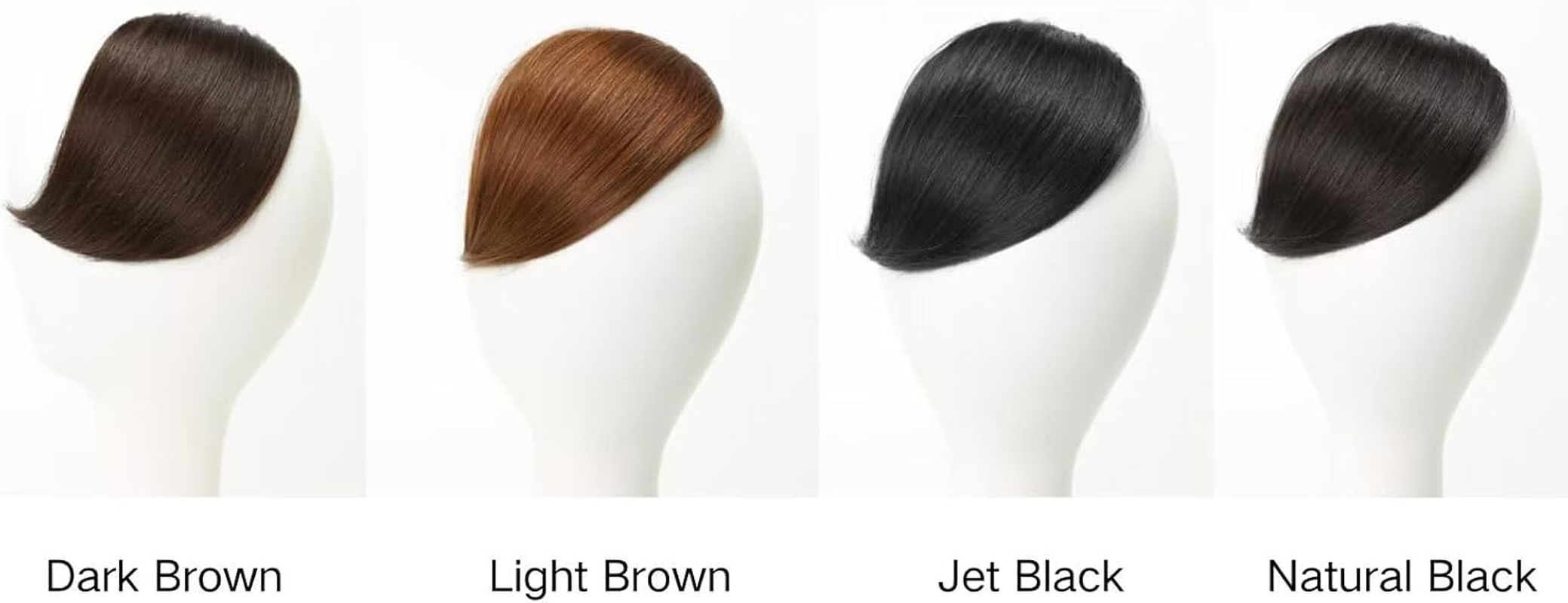 RUNRAYAY Thick Side Liu Hai Flip Liu Hai Natural Side Liu Hai Liu Hai Flip (Natural Black)