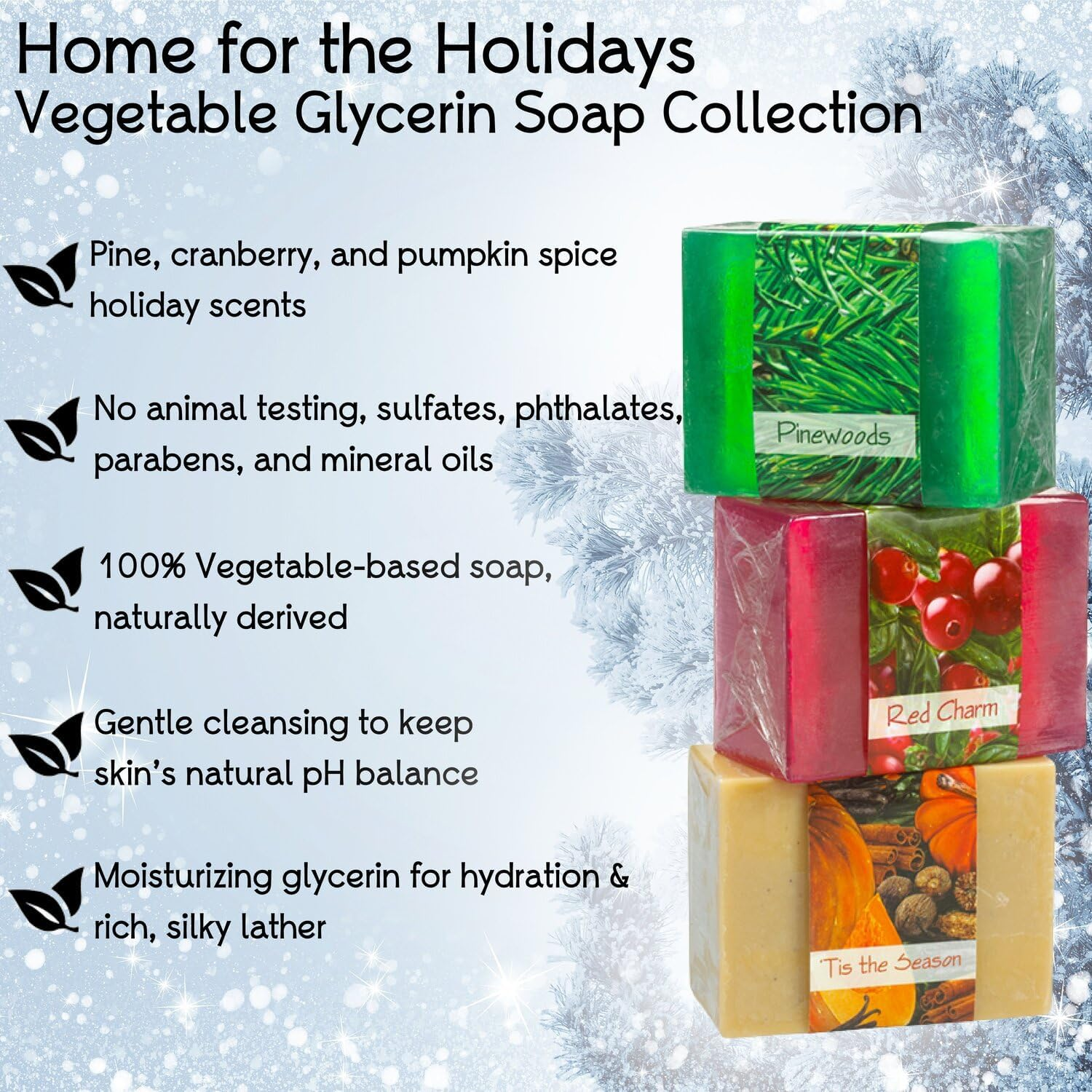 Glycerin Soap Sets by Nabila K (Glycerin Soaps Set 8: Pine Woods, Red Charm, Tis the Season) image number 5