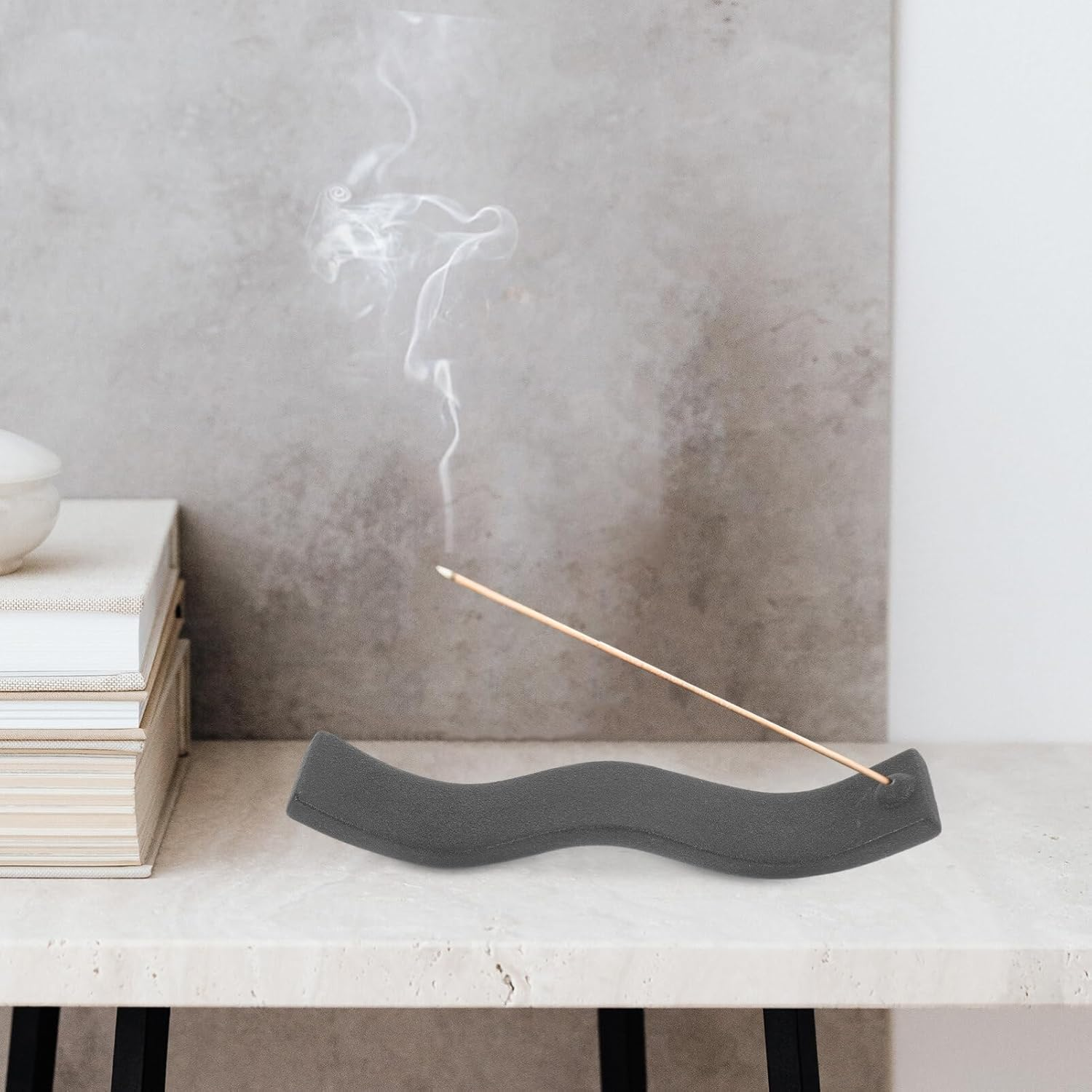 Healvian 2Pcs Ceramic Aromatherapy Stove Incense Burner Stick Holder Home Decor Desk Incense Holder image number 4