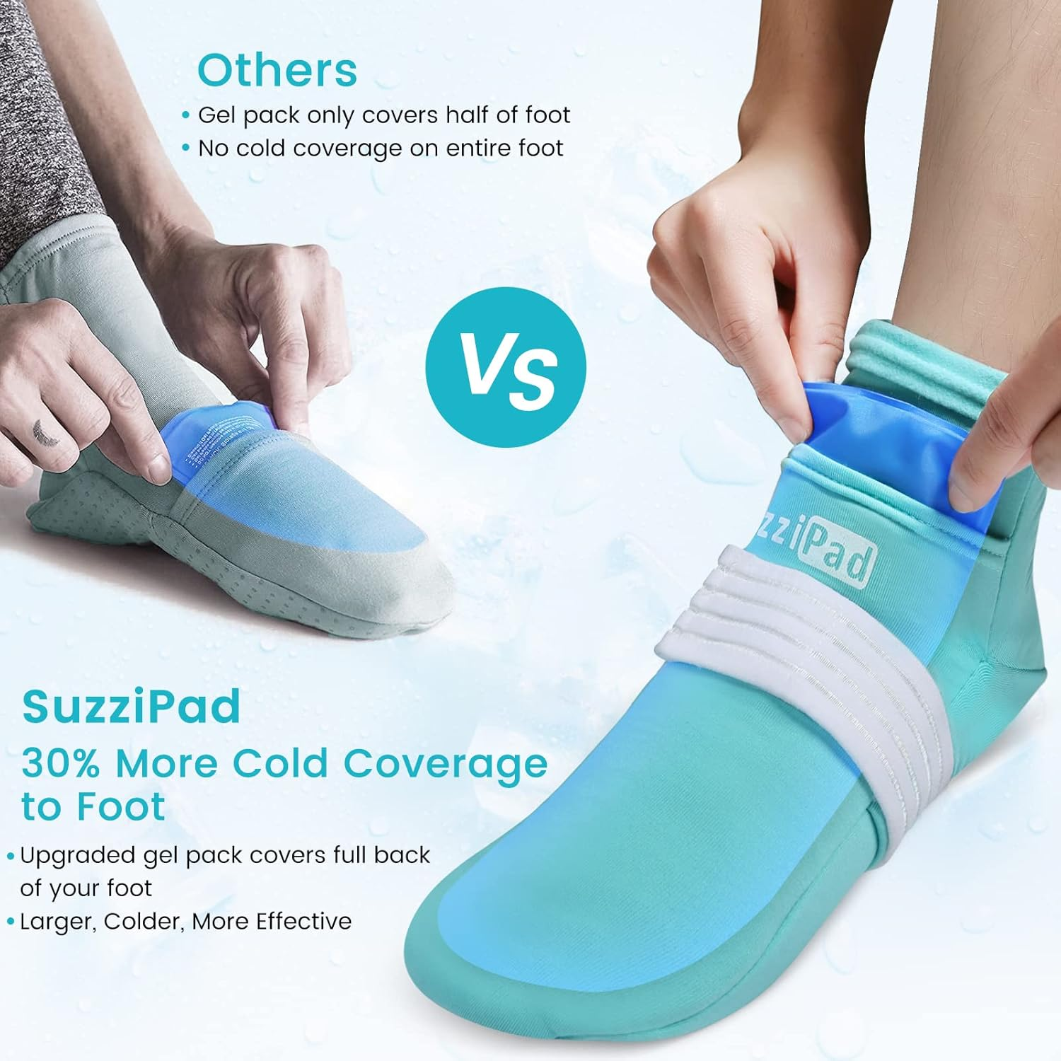 Suzzipad Cold Therapy Socks & Hand Ice Pack, Cooling Gloves for Chemotherapy, Chemo Care Package for Women and Men, S/M image number 5