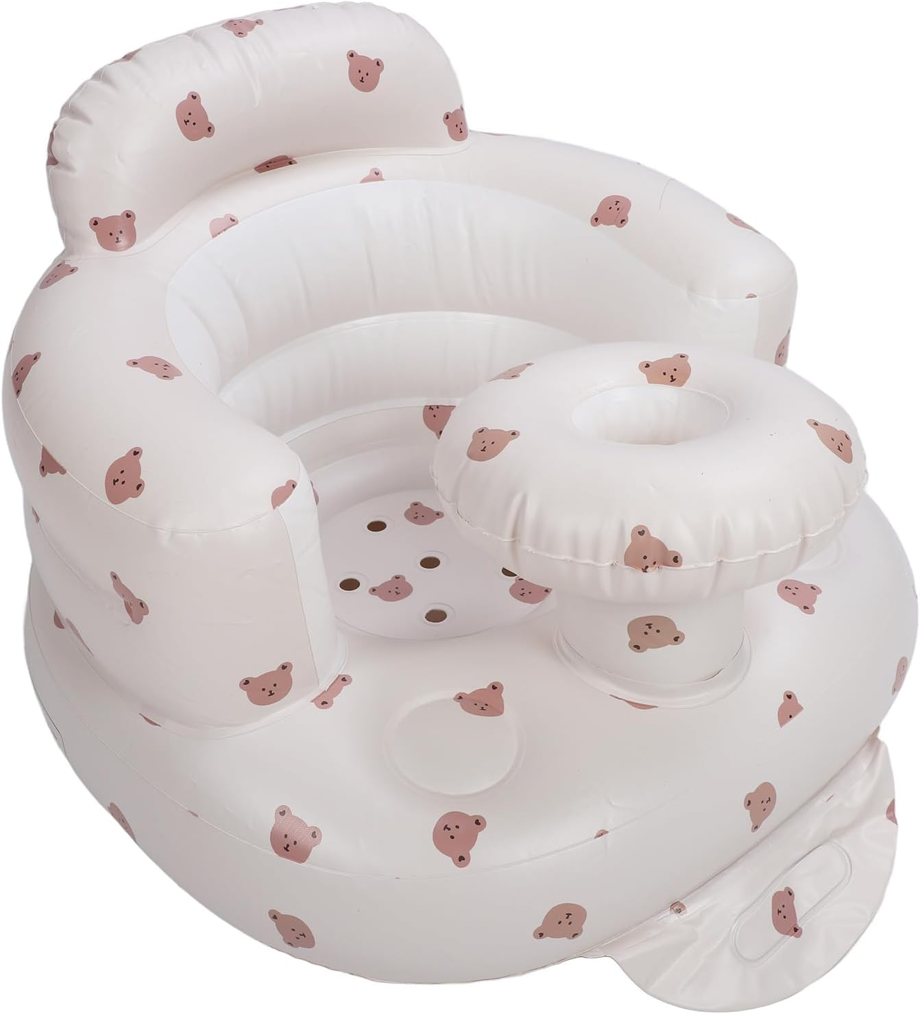 Baby Inflatable, Infant Back Support Sofa with with Tray Air Pump and Storage Case, Sitting up Toddler Chair for Babies 3 Months and Up image number 4