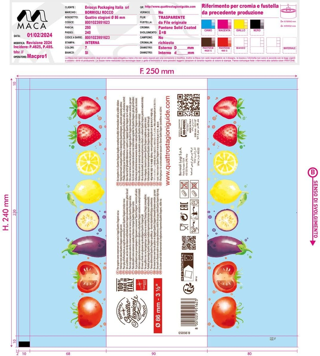 Bormioli Rocco Quattro Stagioni Caps D86 Pack of 2 image number 2