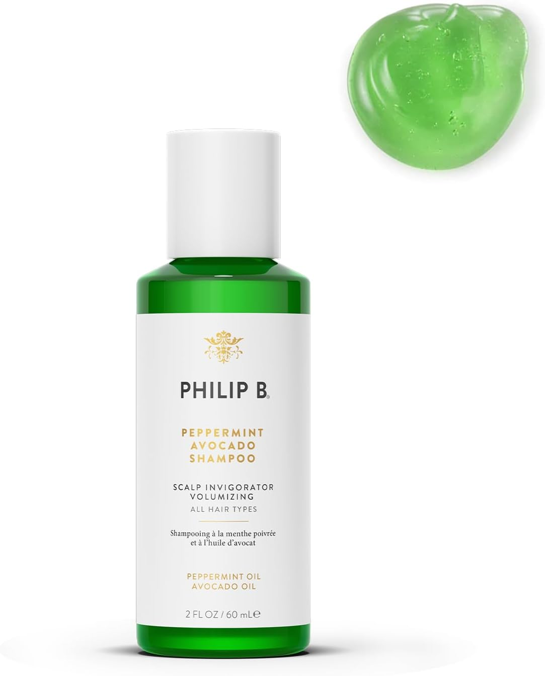 Philip B Philip B Peppermint and Avocado Volumizing and Clarifying Shampoo for Unisex 7.4 Oz Shampoo, 220 Ml