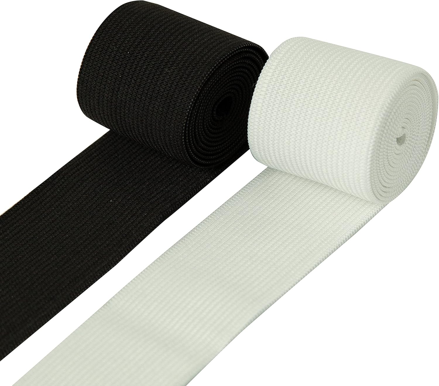 1 Inch Elastic for Sewing, Waistband Elastic, Wide Elastic in Widths: 20/25/40/50/75Mm (White, 25Mm X 5M)