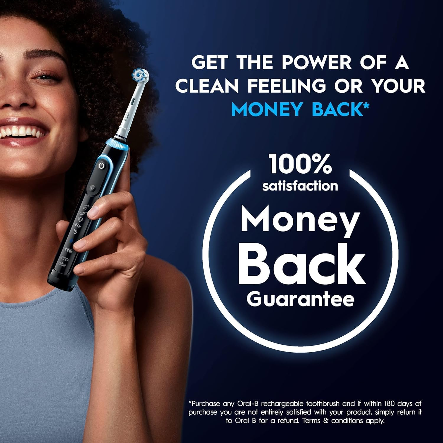 Oral-B Genius X Deep Clean Electric Toothbrush with Travel Case & Multivoltage Charger, Black image number 2