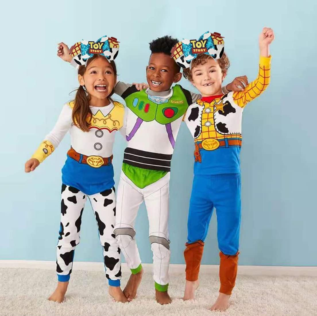 Atvscay Buzz Light Year Mouse Ears Headband Classic Sequin Ears for Toy Story Inspired Party Girls Costume Hair Accessories image number 1