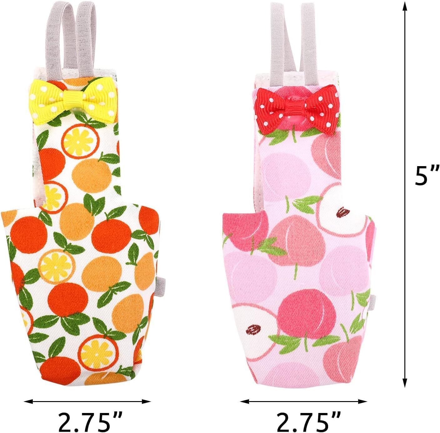 Bird Diaper Parrot Washable Diapers, Parrot Flight Suit, Parakeet Diaper Reusable Nappies for Parakeet Cockatiel Mini Macaw Budgie Canary 2 Pcs image number 5