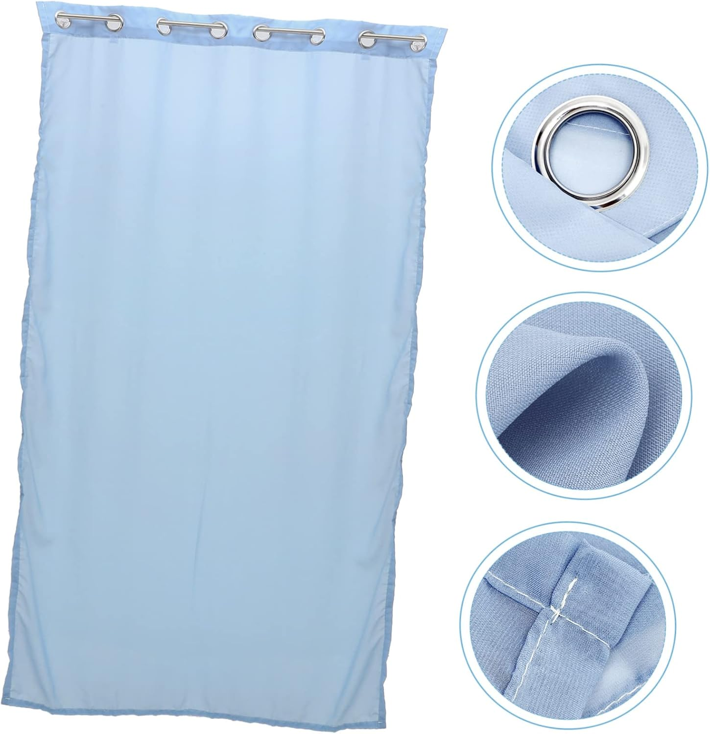 Levemolo Elegant Polyester Waterproof Curtain for Outdoor Patio Garden Window Living Room Bedroom Privacy