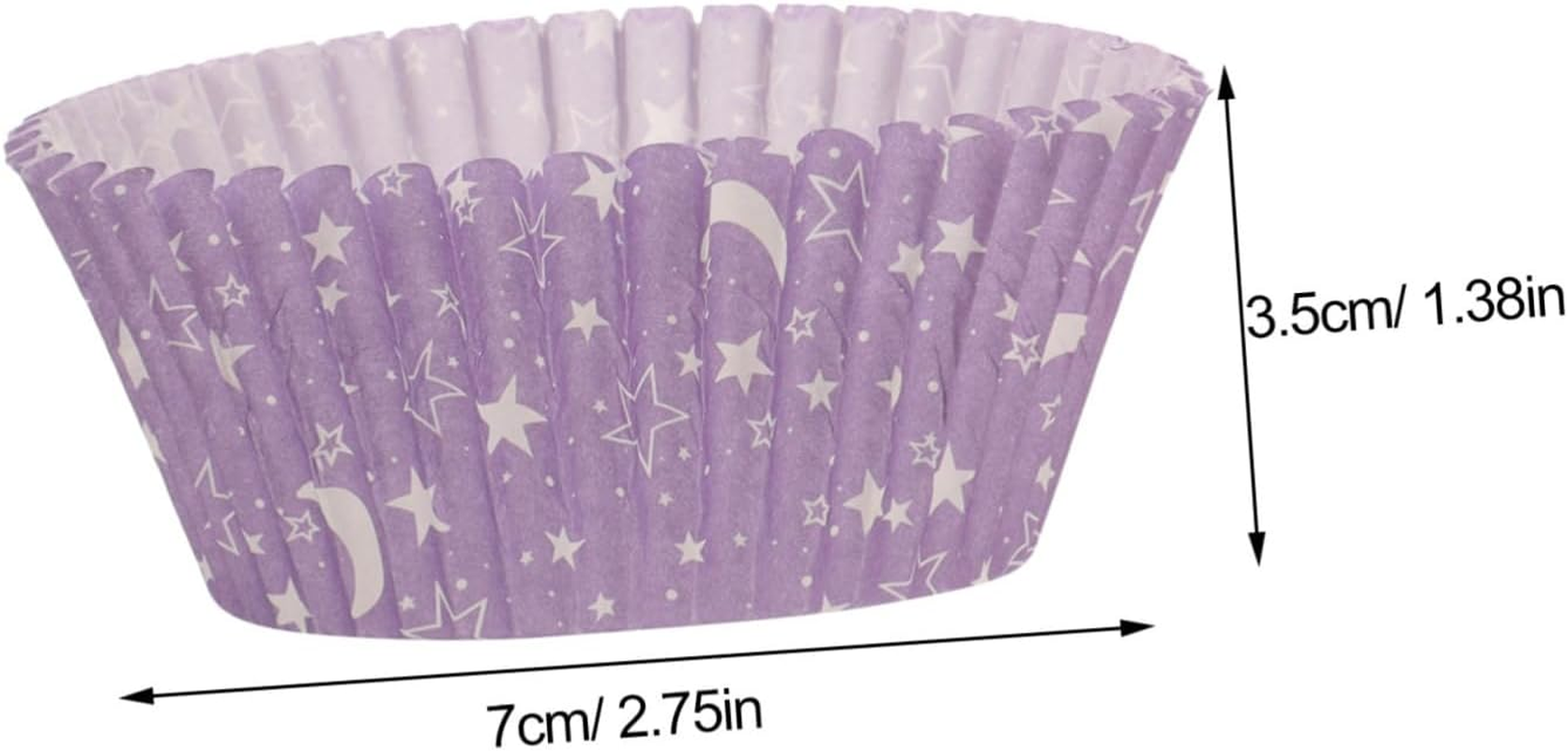 Non-Stick Paper Baking Cups 250Pcs Set Oilproof Cake Liners Heat Proof for Christmas Parties Home Commercial Use image number 5