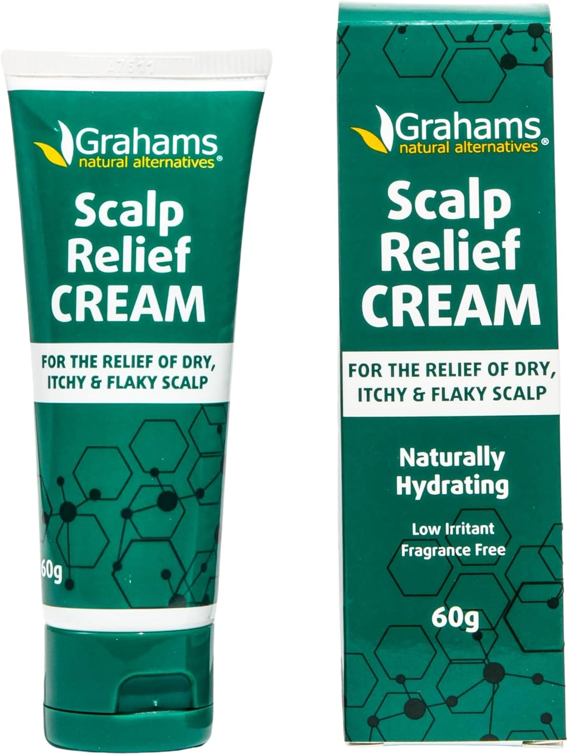 Grahams Natural Scalp Relief Cream - Seborrheic Dermatitis, Dandruff Scalp Treatment - Moisturises Dry, Itchy & Flaky Scalps - Manuka Honey, Calendula, Jojoba Seed Oil (1 X 60G) image number 4