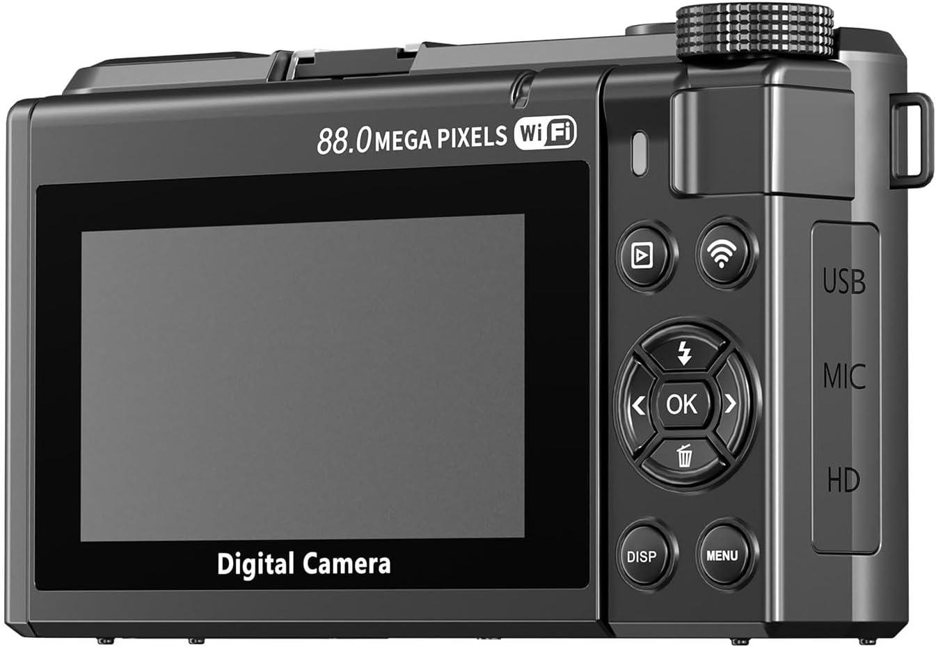 XUMIUZIY 8K Digital Camera, Auto Focus 88MP Cameras for Photography, 18X Zoom Wifi Vlogging Camera, 3 Inch Flip Screen, with Webcam Mode, Filter, Multiple Filters LED Fill Light (Black) - Pink image number 7