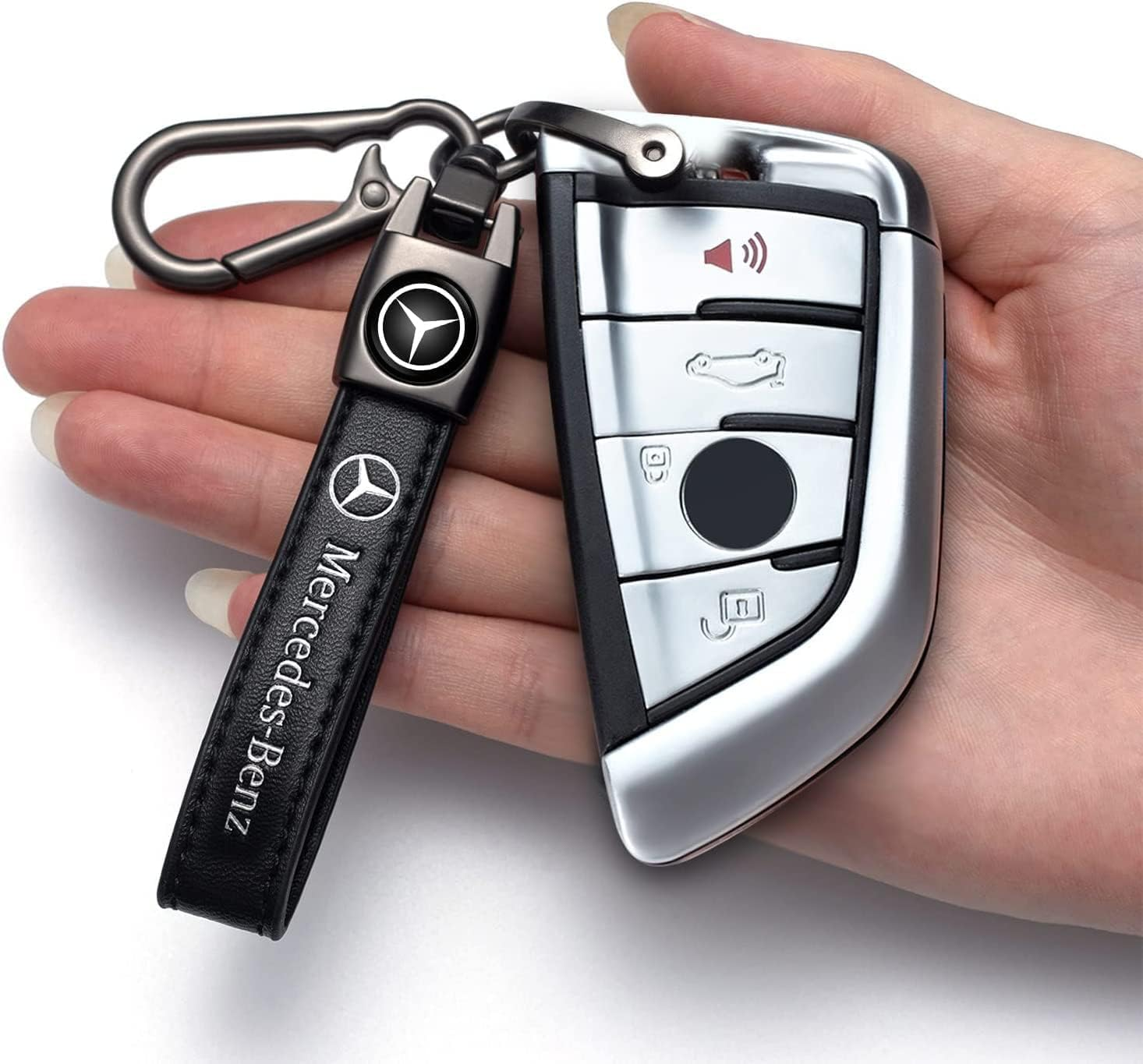 Car Keychain Keyring Accessories Compatible with Car Key Series Car Keychains Family Present for Man and Woman image number 4