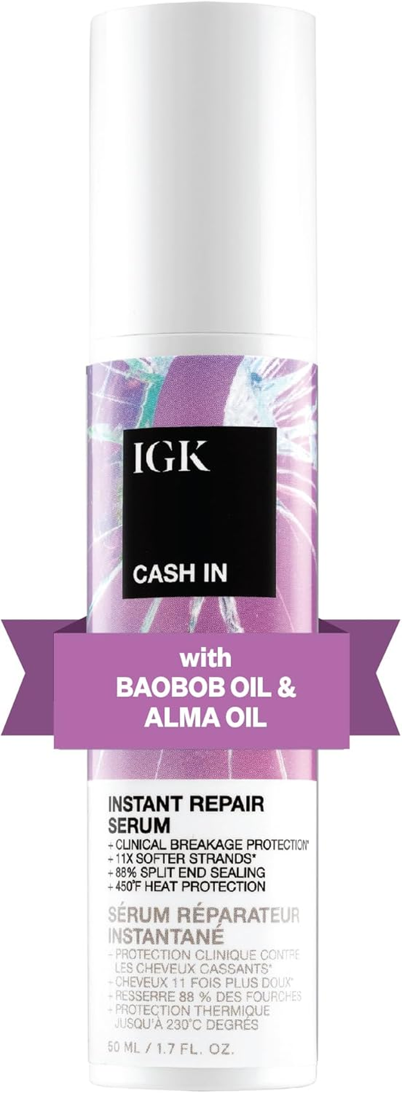 IGK Cash in Instant Repair Serum 50Ml/1.7Oz image number 4