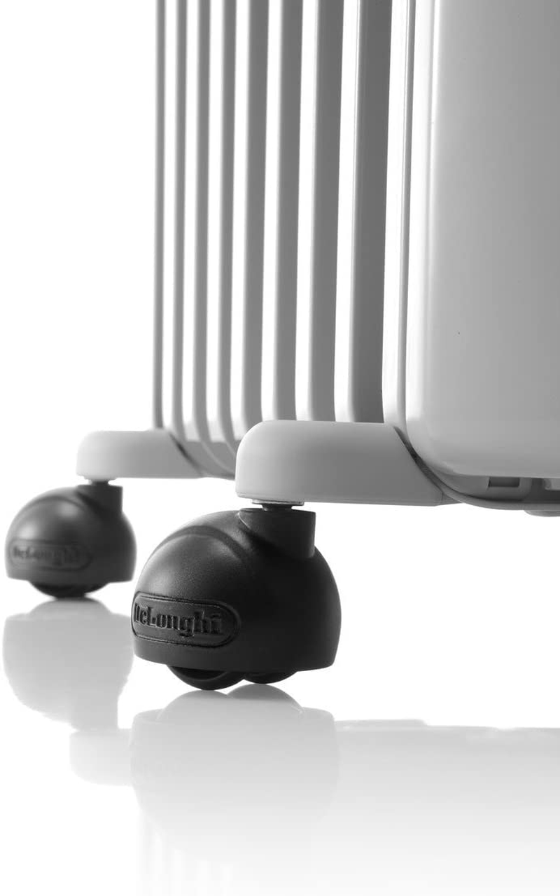 De'Longhi Radia S Electric Oil Column Heater TRRS0920T, 9 Fin Home Heater for Medium Rooms, 3 Power Settings, 24-Hour Timer, 2000W, White image number 2