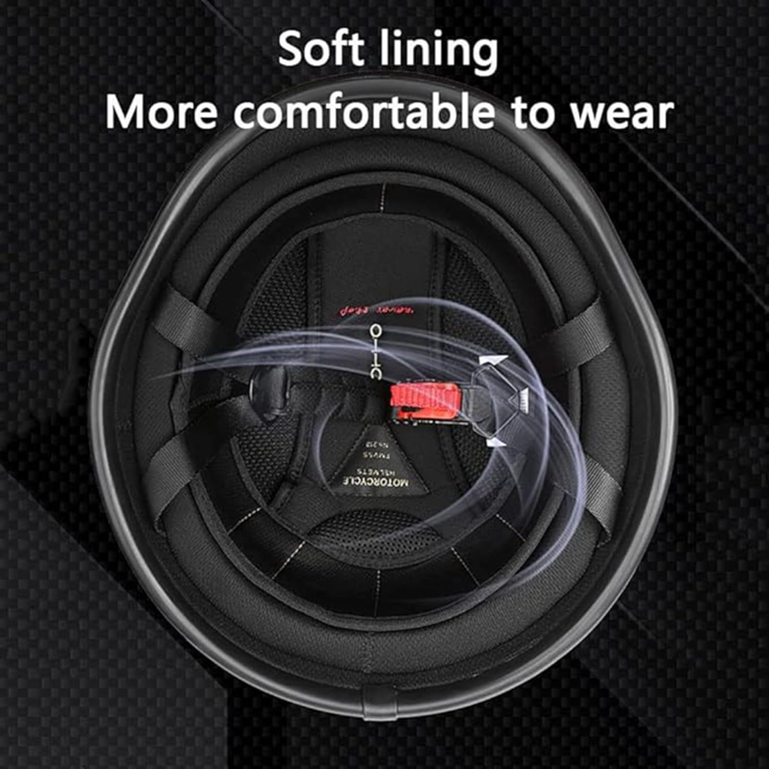 Half-Hel-Met Hel-Mets, Semi-Covered Motorcycle Hel-Met, Open Face Hel-Met, Retro Style Motorcycle Approved ECE 22.06 High-Strength ABS + Anti-Shock EPS image number 1