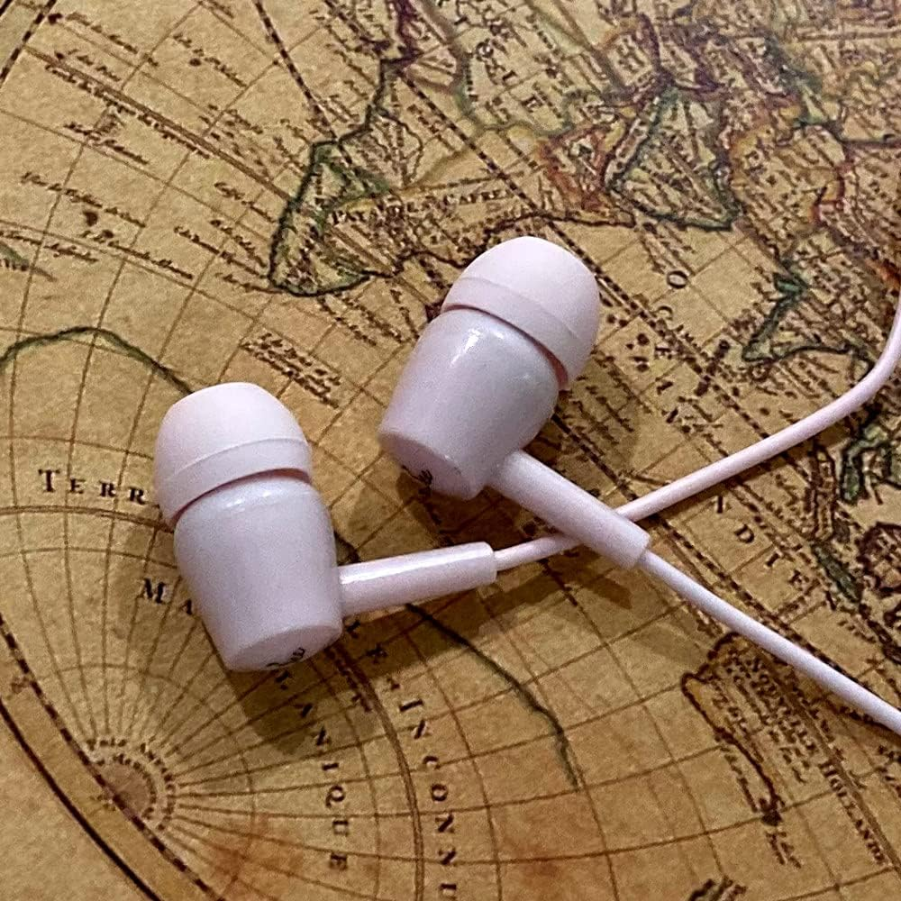 3Ee UAG01 Wired Earbuds, Airtight Type, 4.9 Ft (1.2 M), Microphone Included, Dynamic Type, Voice Recognition (Siri, Google Assistant), Black, M (Light Pink) image number 2