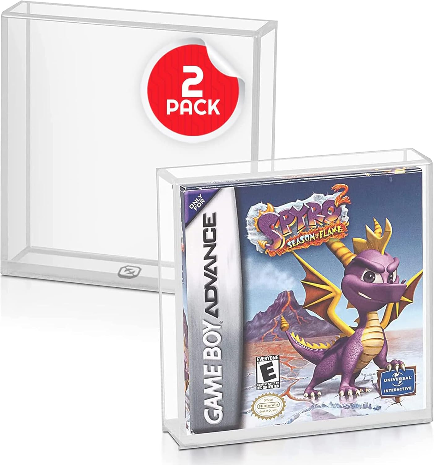 EVORETRO Acrylic Display Case Designed for Nintendo Game Boy and Game Boy Advance (GB/GBA) Game Box - Clear Protective Case for Retro Games (4.0MM - Pack of 2) image number 6