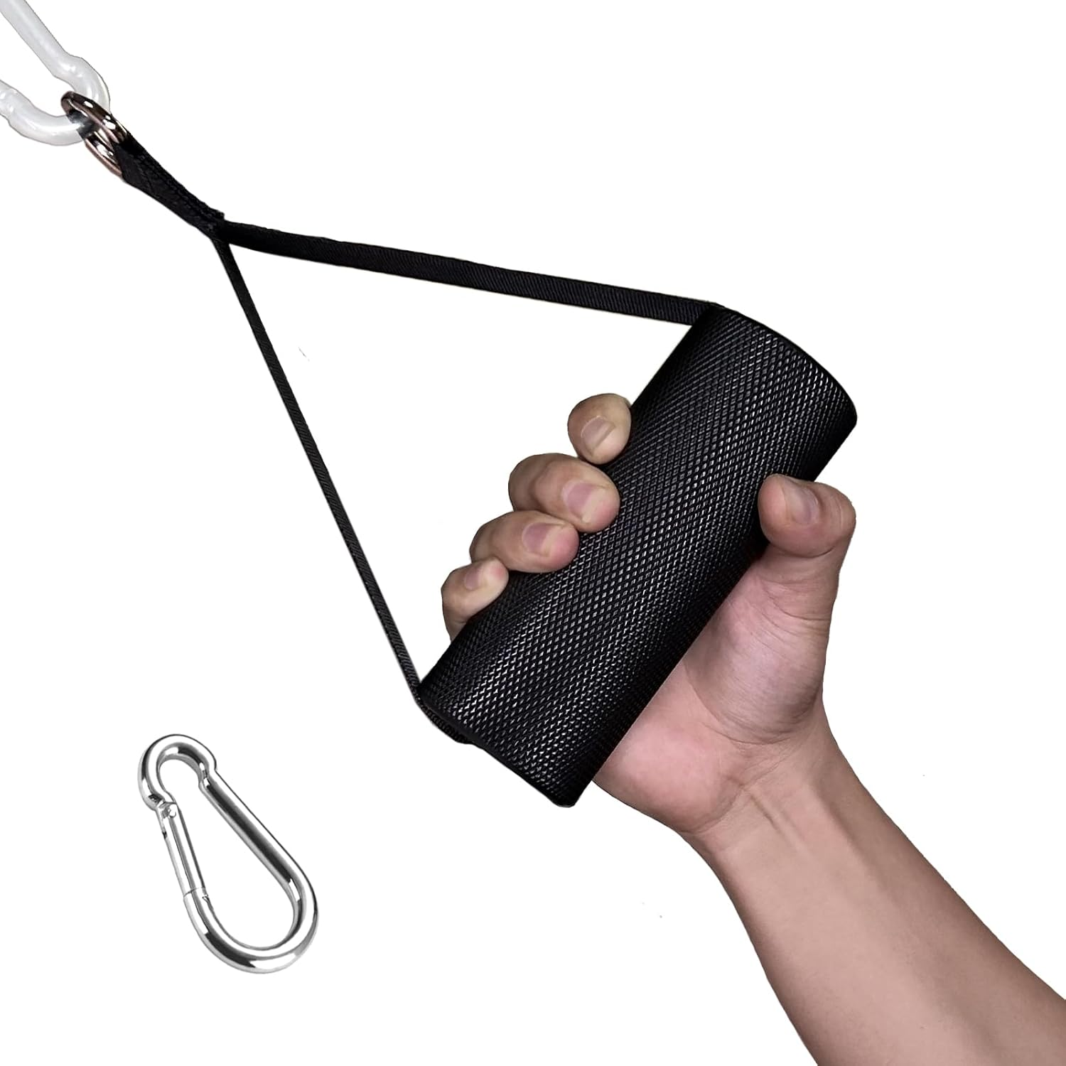 Arm Wrestling Handles, Thick Armwresting Training Equipment LAT Pulldown Attachments D Handle, V Bar Cable Machine Attachments, Gym Handles for Forearm, Wrist Strength Training