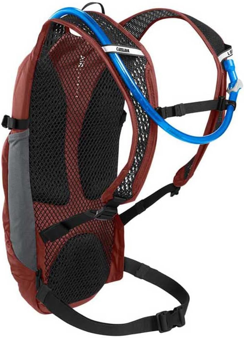 Camelbak Lobo 9 Bike Hydration Backpack - Helmet Carry - Magnetic Tube Trap- 70Oz - Burnt Olive/Black image number 3