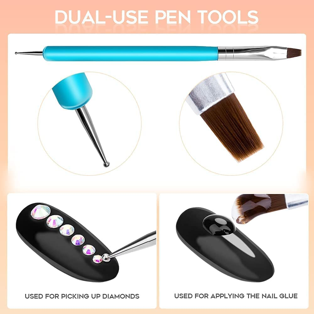 Modelones Builder Nail Gel - 2Oz Clear Hard Gel for Nails, Nail Extension Gel Nail Kit Acrylic Gel Nail Strengthen Gel Nail Art Manicure Set with 100PCS Nail Forms and Dual-Use Acrylic Nail Brush Professional DIY at Home image number 3