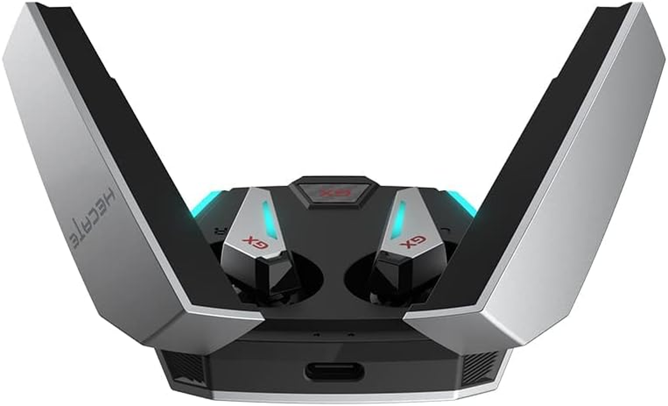 Edifier GX07 True Wireless Gaming Earbuds, Grey - Yellow image number 5