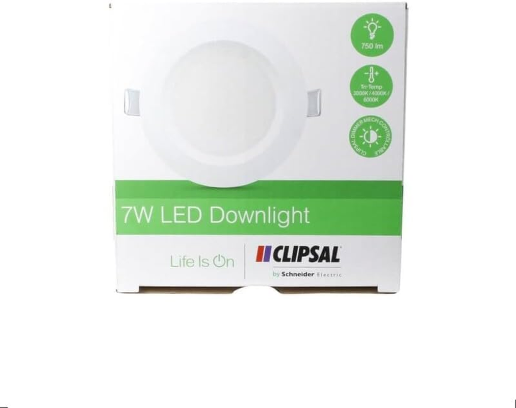 Cllpsal Downlight TPDL1C3-7W LED Dimmable Tri Colour 750 Lumens 10 Pack image number 3
