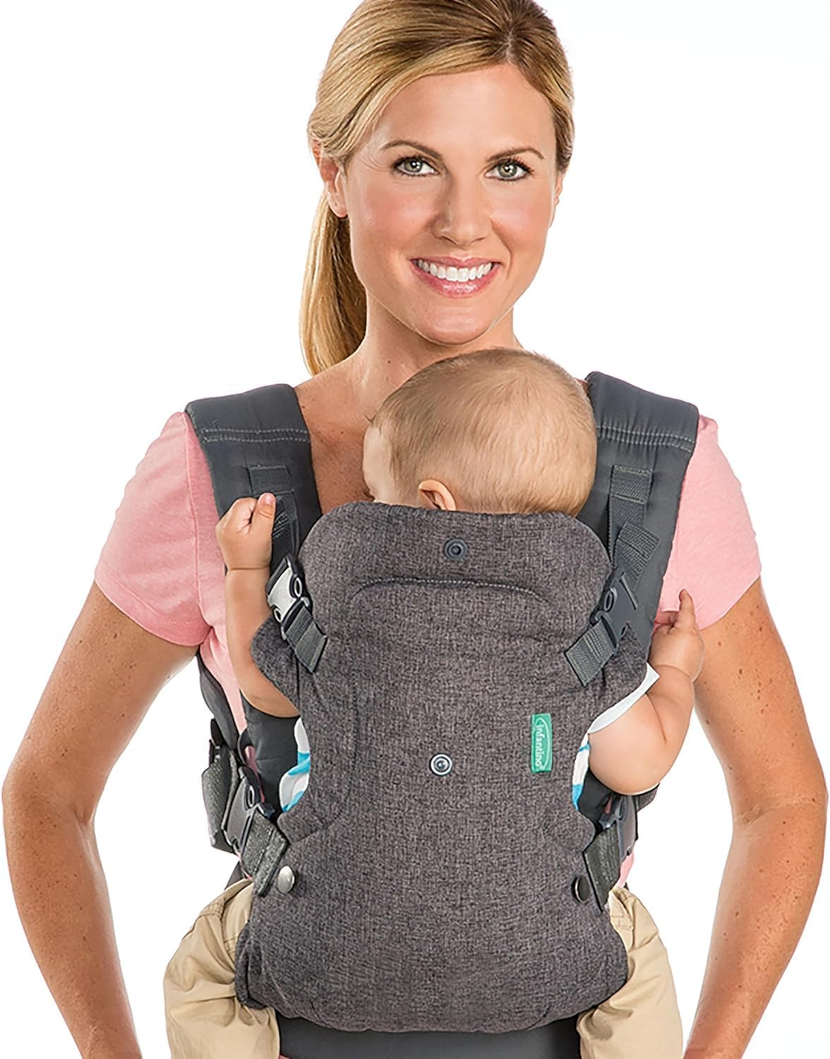 Baby Carrier, Advanced 4-In-1 Convertible Carrier, Baby Carrier Newborn to Toddler 8-32 Lbs (3.6-14.5KG) (Grey) image number 3