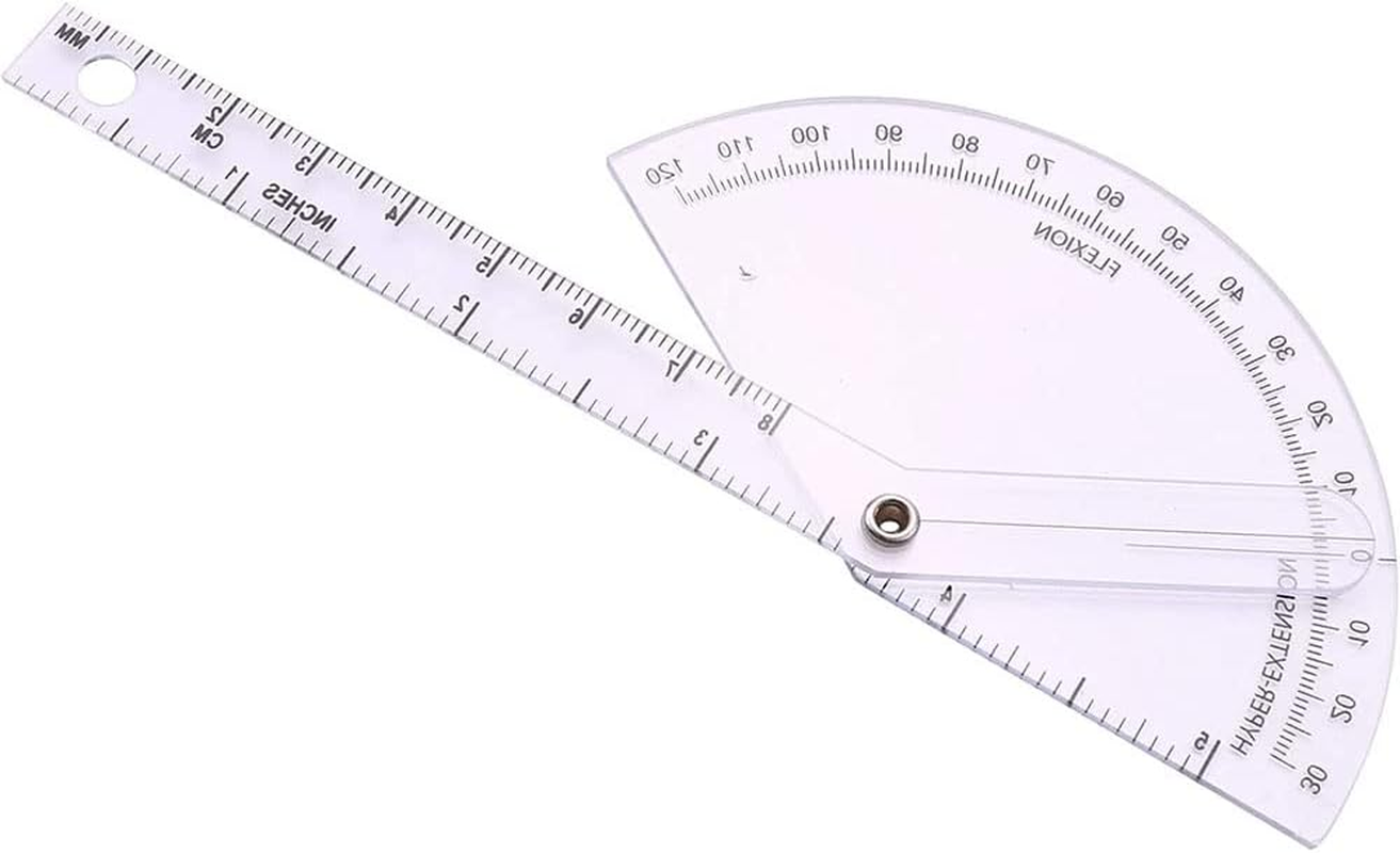 6 Pcs Finger Goniometer, 6/8/12 Inch Angle Finger Goniometer,360&deg;Goniometer Set, Occupational Therapy Protractor Tool Measuring Angle Ruler 360 Degree Universal image number 6