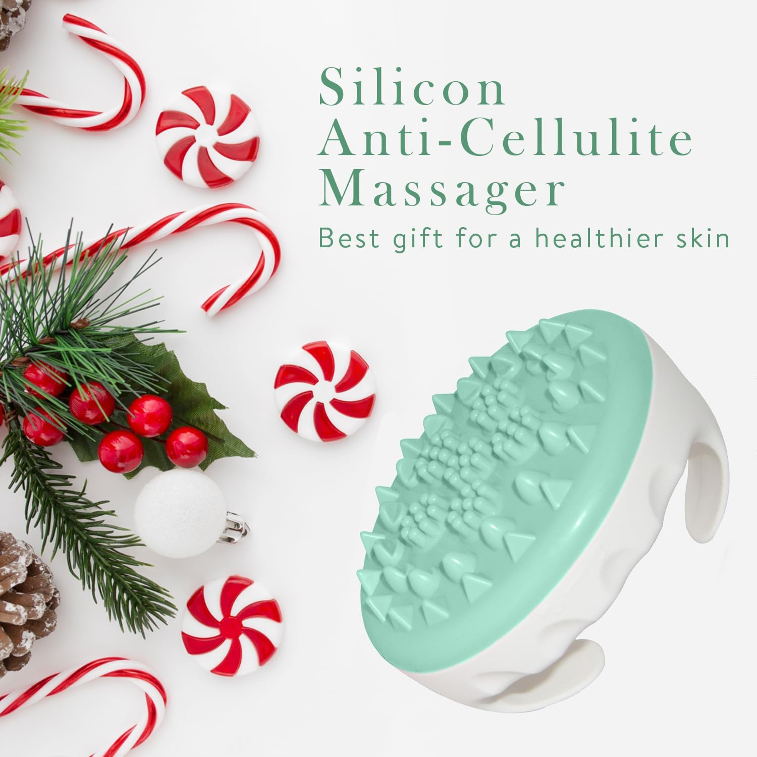 Cellulite Remover anti Cellulite Massager Roller - Anticellulite Fascia Blaster for Cellulite Treatment - Improves Fat Deposits Use Cellulite Brush & Silicone Body Scrubber Shower Bath Brush(2 Pack) image number 1