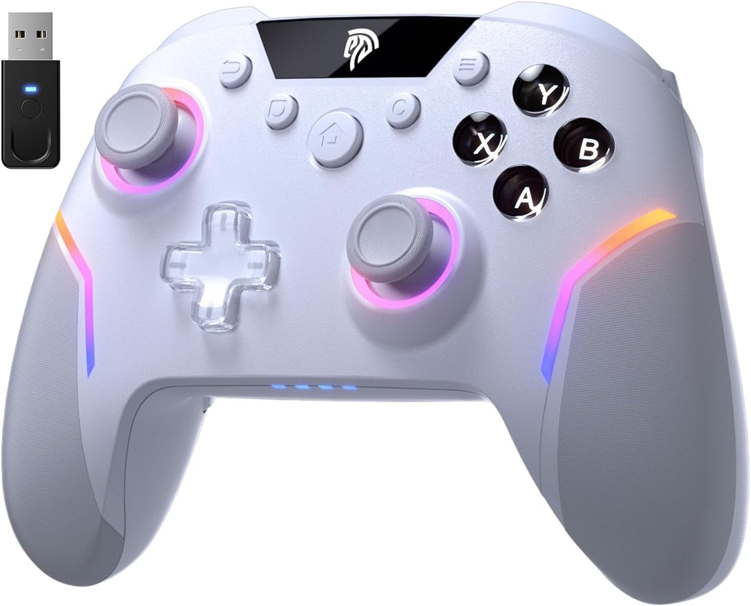 X20 Wireless Gaming Controller with RGB Backlit, 2-Stage Hall Effect Stick, 1000Hz Polling Rate, 6-Axis Gyro on Multi-Platform, Mech Buttons- Compatible with Pc/Switch/Steam/Android image number 5