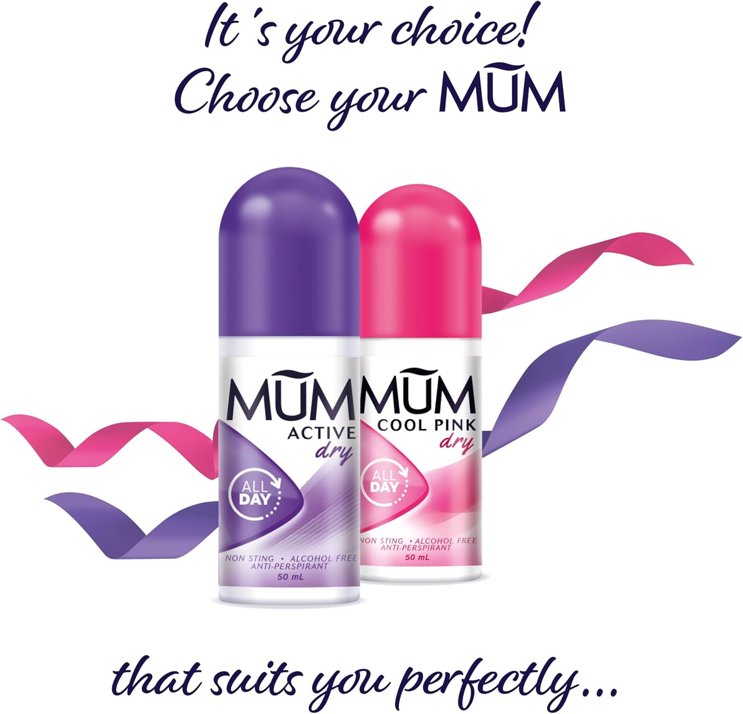 Mum Active Roll on Anti-Perspirant Deodorant New