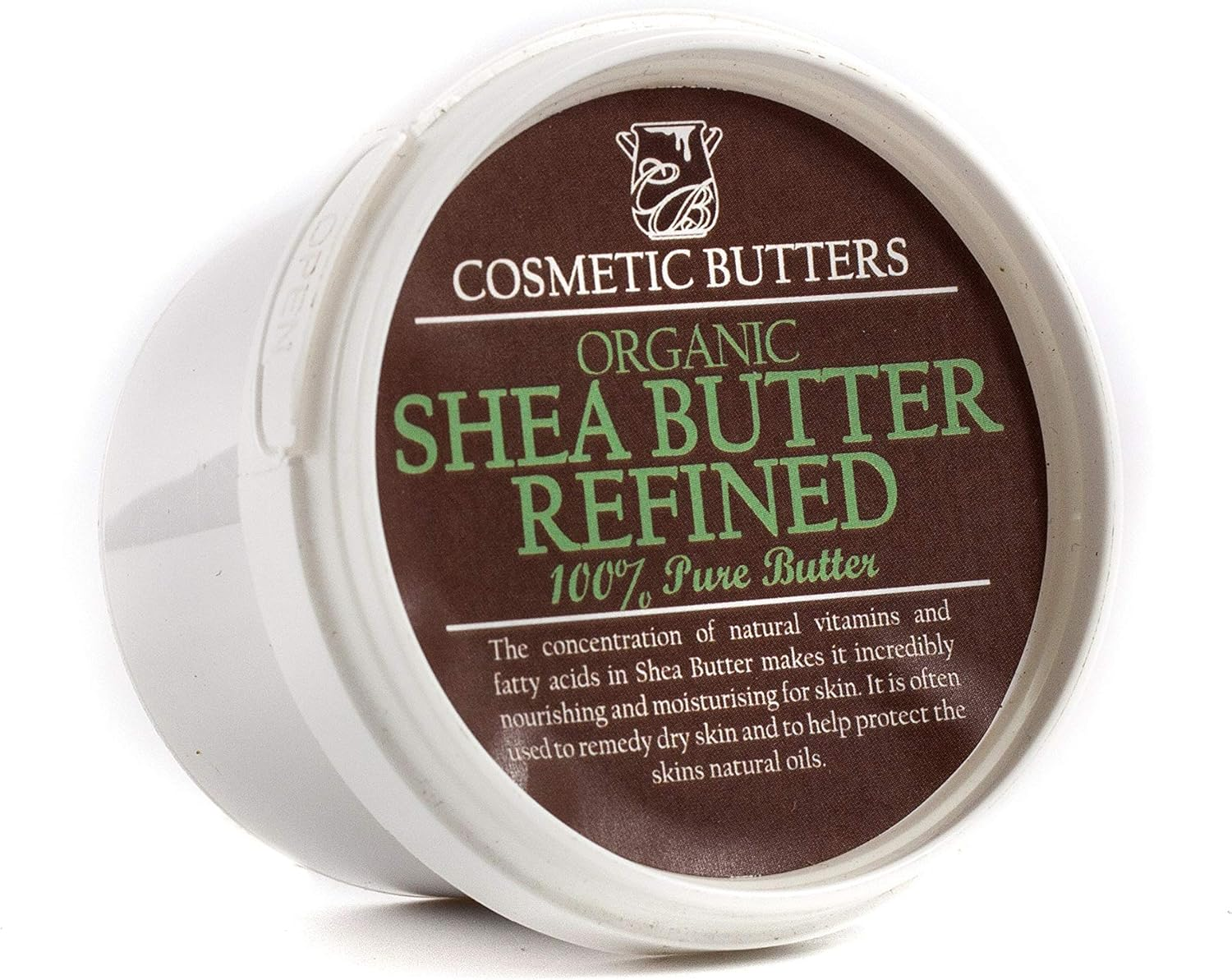 Mystic Moments | Shea Butter Refined Organic Butter 100G - Pure & Natural Cosmetic Butters Vegan GMO Free