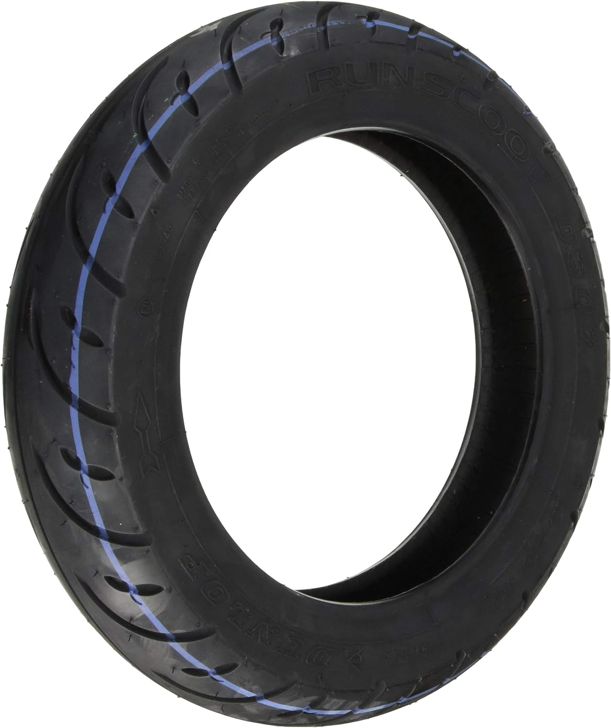DUNLOP RUNSCOOT D307 Motorcycle Tire Scooter, Front and Rear Wheels, 90/100-10, 53J, Tubeless Type (TL) 305515 for Motorcycles image number 6