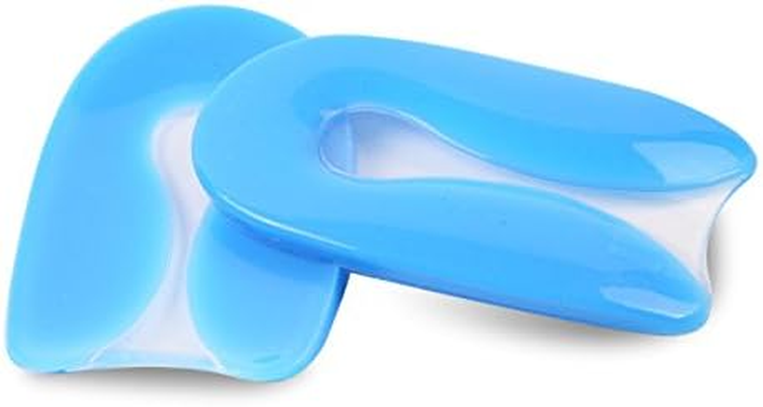 Elandy Silicon Gel U-Shaped Spur Cup Heel-Plantar Fasciitis Cushion Remission Correction U-Shaped Heel Pad S, M - L image number 3