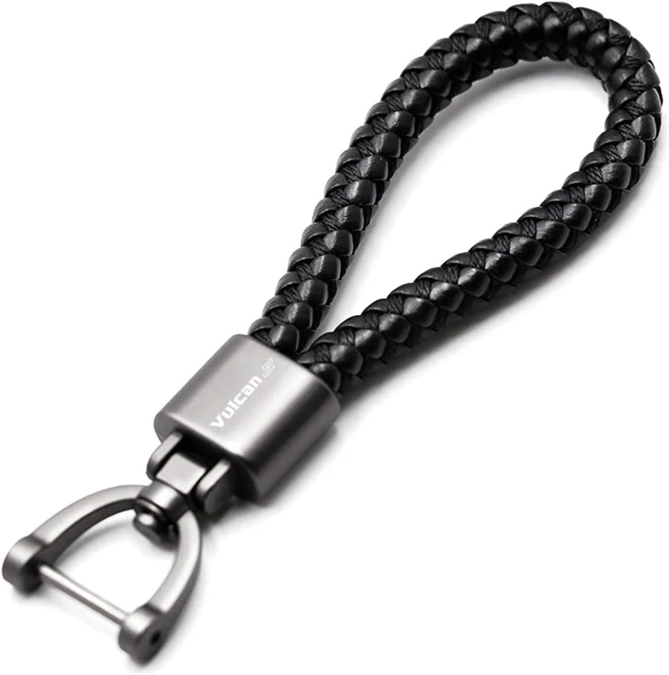 IEDZCUMC Compatible with Kawasaki Vulcan S 650 VN650 Vulcan S650 2015-2025 Motorcycle CNC Accessories Key Shell Key Case Cover Key Chain Keyring(B Black) image number 2