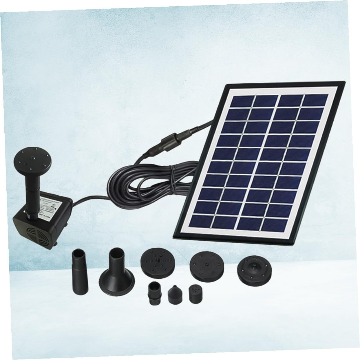 INOOMP Solar Floating Fountain Garden Pump Solar-Powered Aerobic Water Fountain for Outdoor Fish Tank Bird Bath and Landscape Decoration image number 2