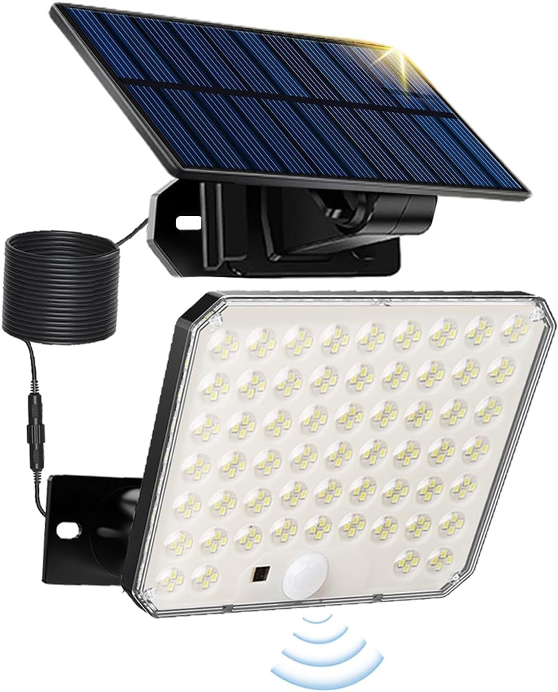 XIULIUU Solar Lights Outdoor, 1PACK 232 LED 1600LM Motion Sensor Outdoor Lights, IP65 Waterproof Solar Powered Security Flood Light for outside Yard, Shed, Barn, Patio, Porch, Garden, Garage image number 3